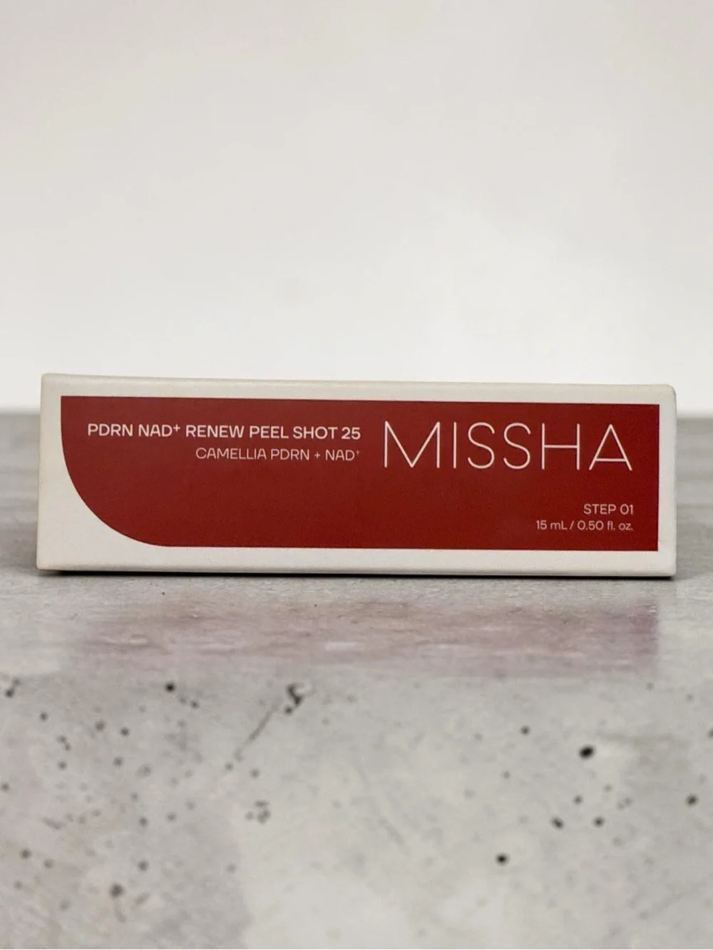 MISSHA NAD Renew Peel Shot 25 Camellia PDRN + NAD. 15 ml / 0.50 fl. / oz.  NIB